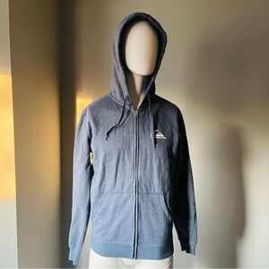 Quiksilver Men's Charcoal Zip-Up Hoodie